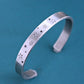 men's silver star cuff bracelet