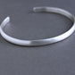 men's thin silver cuff bracelet