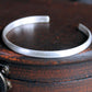 men's thin sterling silver cuff bracelet 