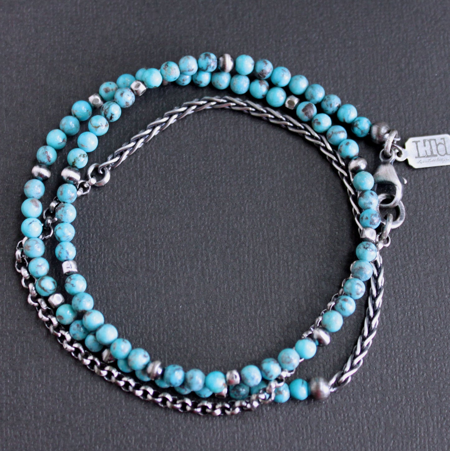 Turquoise Bead Chain Necklace