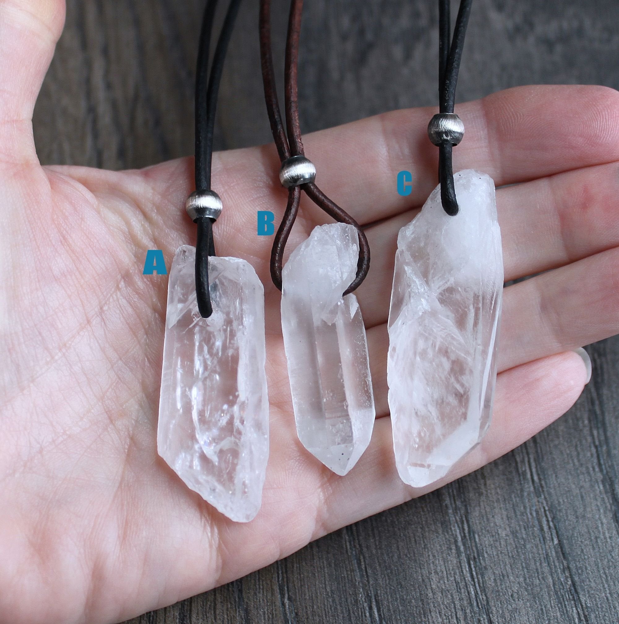 Clear Quartz Crystal Necklace; Copper Jewelry; Raw Clear Quartz Necklace;  Wire Wrapped Jewelry; Healing Crystals; Metaphysical | Clear quartz necklace,  Crystal necklace diy, Quartz crystal necklace