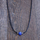 men's blue bead necklace