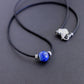 men's lapis bead necklace