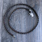 men's 4mm leather braid necklace