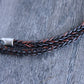 naturally dyed brown leather necklace
