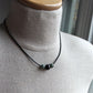 men's leather and bead necklace