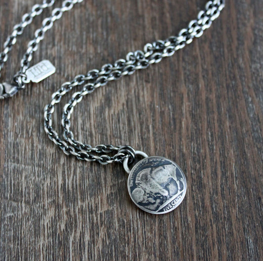 Rustic Buffalo Nickel Pendant 