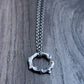 Men's Abstract Silver Pendant Necklace