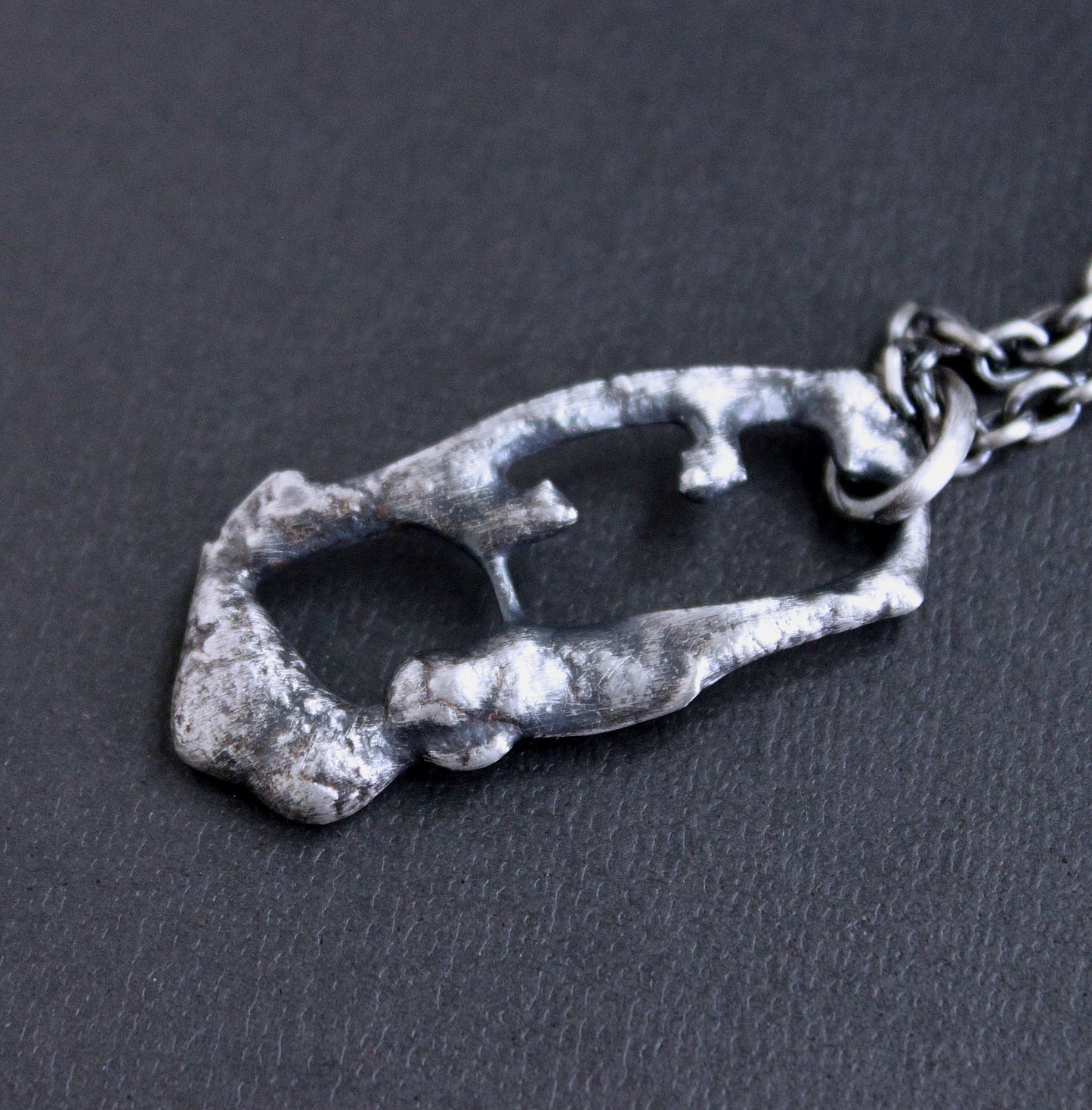 Men's Rugged Style Silver Pendant