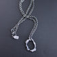 Men's Sterling Silver Oval Pendant Necklace