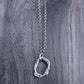 Men's Rugged Silver Pendant Necklace
