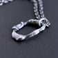 Men's Organic Silver Hoop Pendant