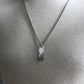 men's silver arrow pendant necklace