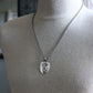 men's oxidized sterling silver arrowhead pendant