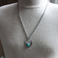 men's large turquoise stone pendant necklace