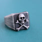 men's sterling silver skull ring