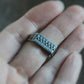 men's silver crown ring