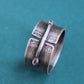 handmade men's silver band ring