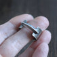 Unique Bridge Ring, Sterling Silver Band Size 9