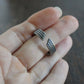 Oxidized Sterling Silver Open Band Ring